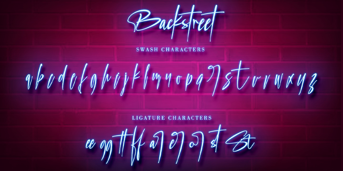 Backstreet Italic Font preview